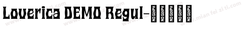Loverica DEMO Regul字体转换